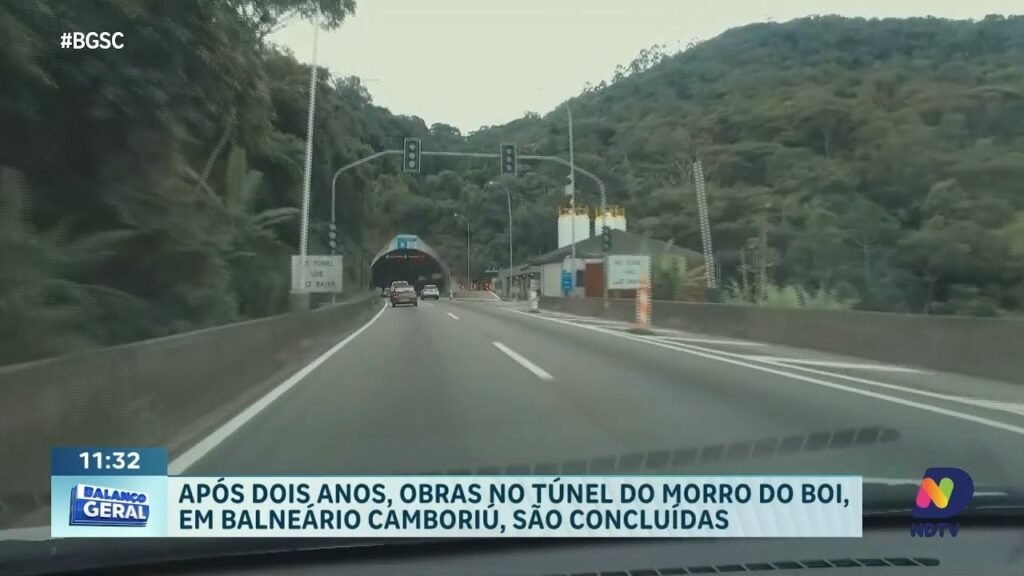 Concluídas as obras do túnel do Morro do Boi em BC