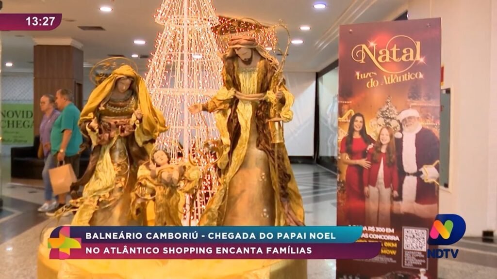 Celebrações de Natal no Atlântico Shopping em Balneário Camboriú