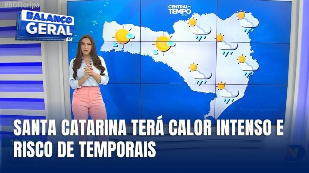 Calor intenso e granizo: O que esperar em SC para o fim de semana