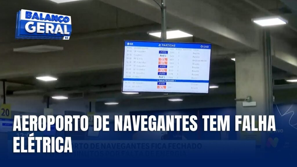 Impacto da Queda de Energia no Aeroporto de Navegantes
