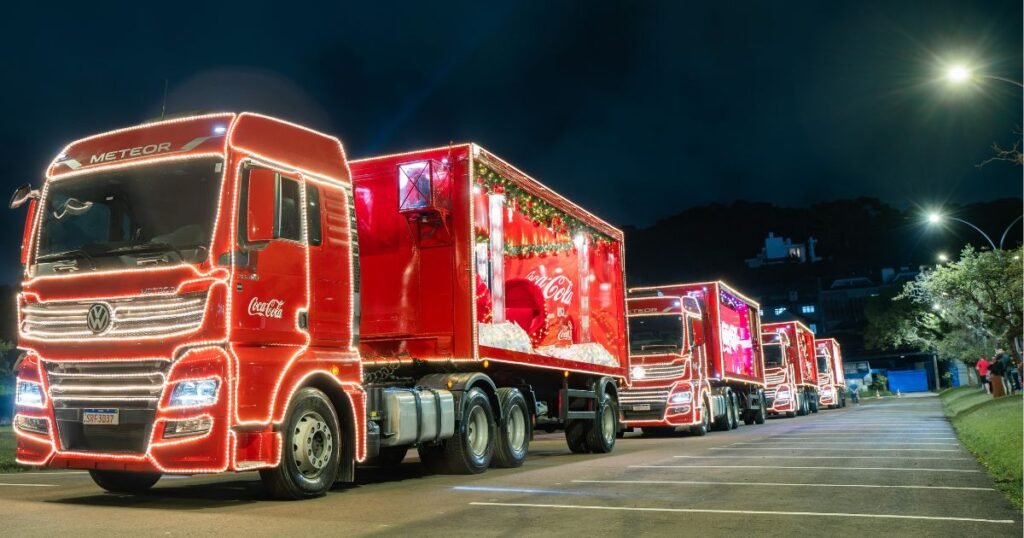 Coca-Cola ilumina Joinville com sua Caravana de Natal