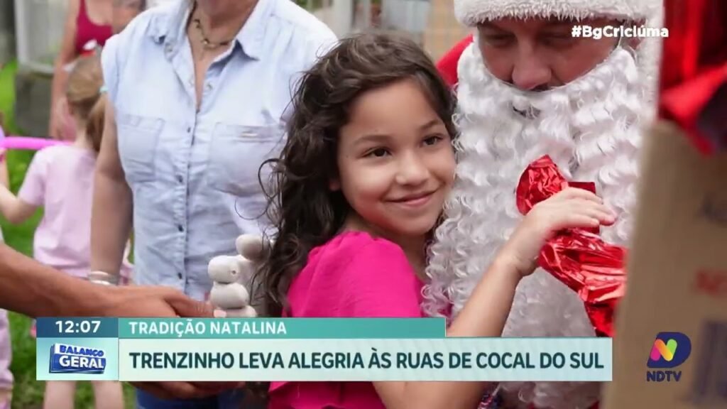 Cocal do Sul celebra Natal com trenzinho encantador