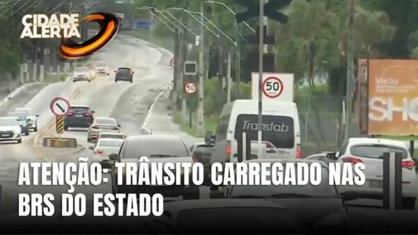 Tráfego intenso nas BRs de Santa Catarina no Réveillon
